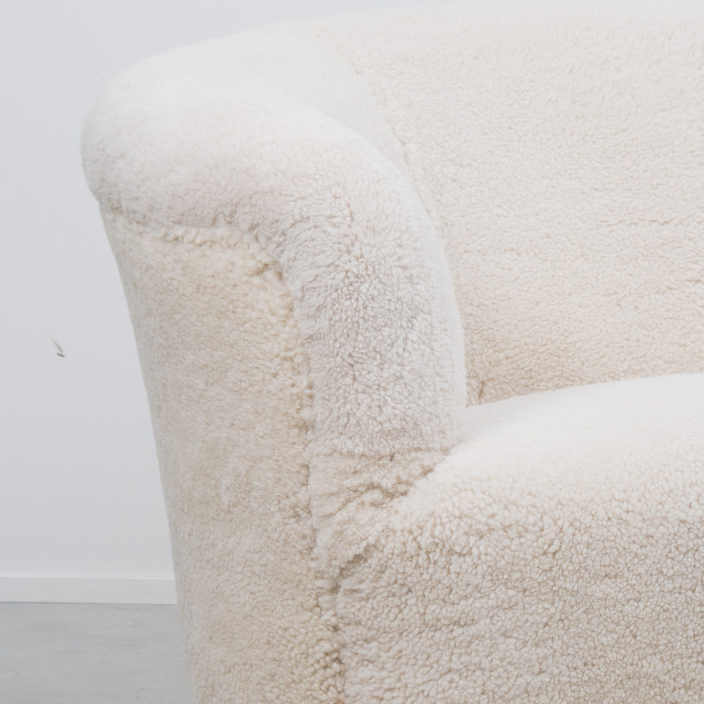 C114 1940s Danish banana sheepswool sofa 4 1024x1024