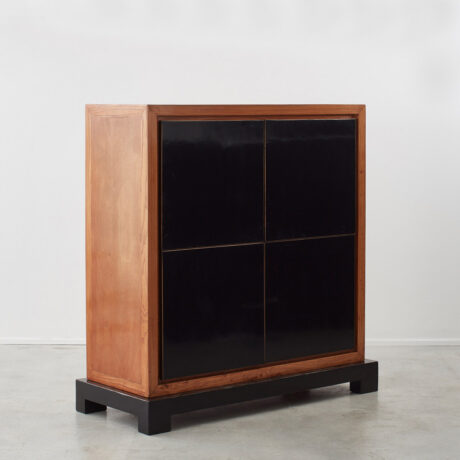 Ebonised elm cabinet
