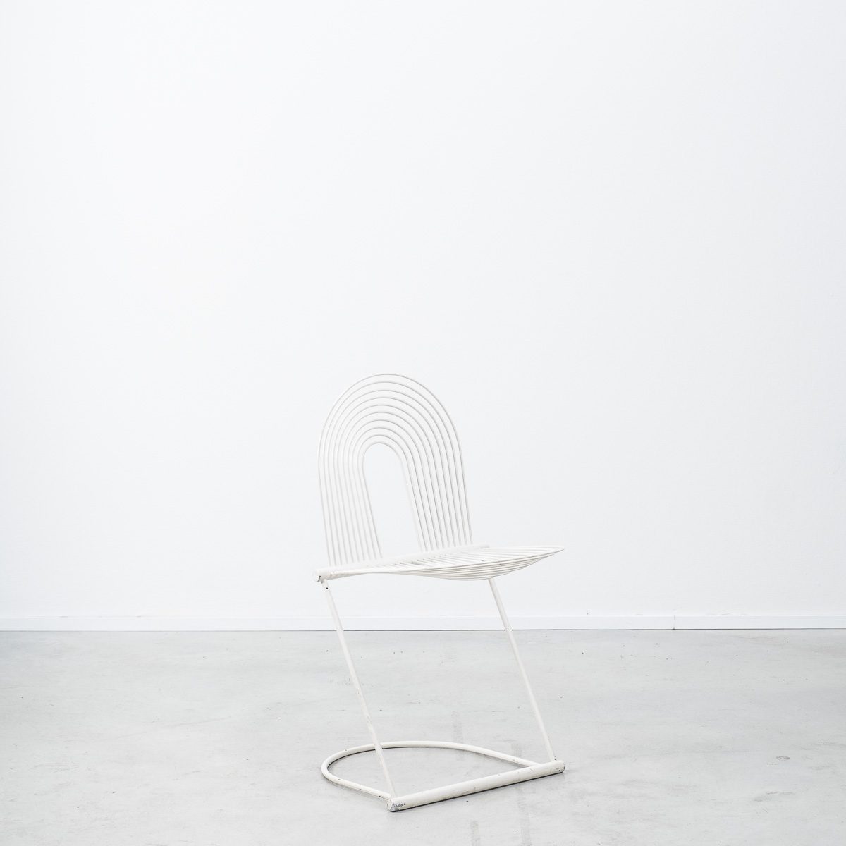 椅子 Jutta & Herbert Ohl / Swing Chair 1980s White Swing Chair by Jutta and Herbert Ohl for Rosenthal