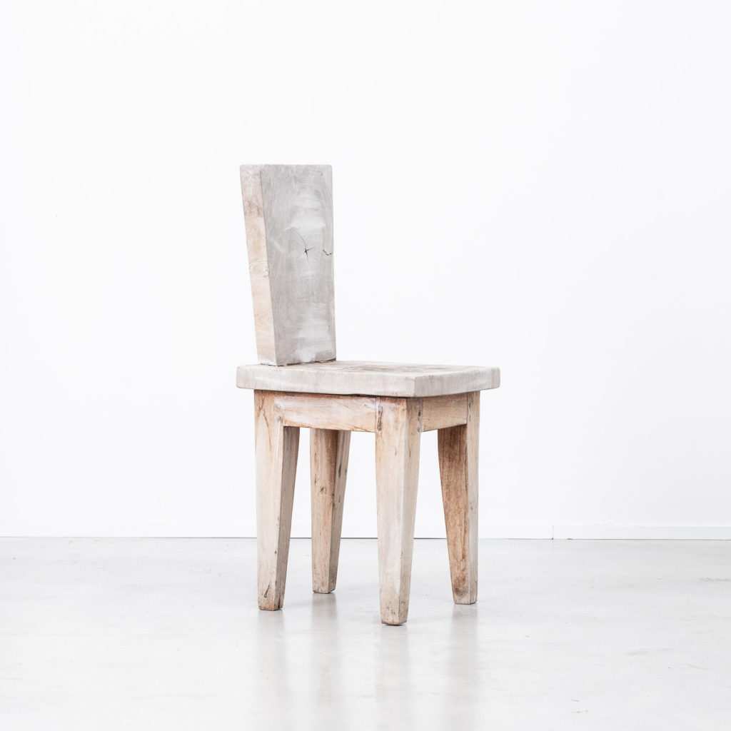 Weathered constructivist chair