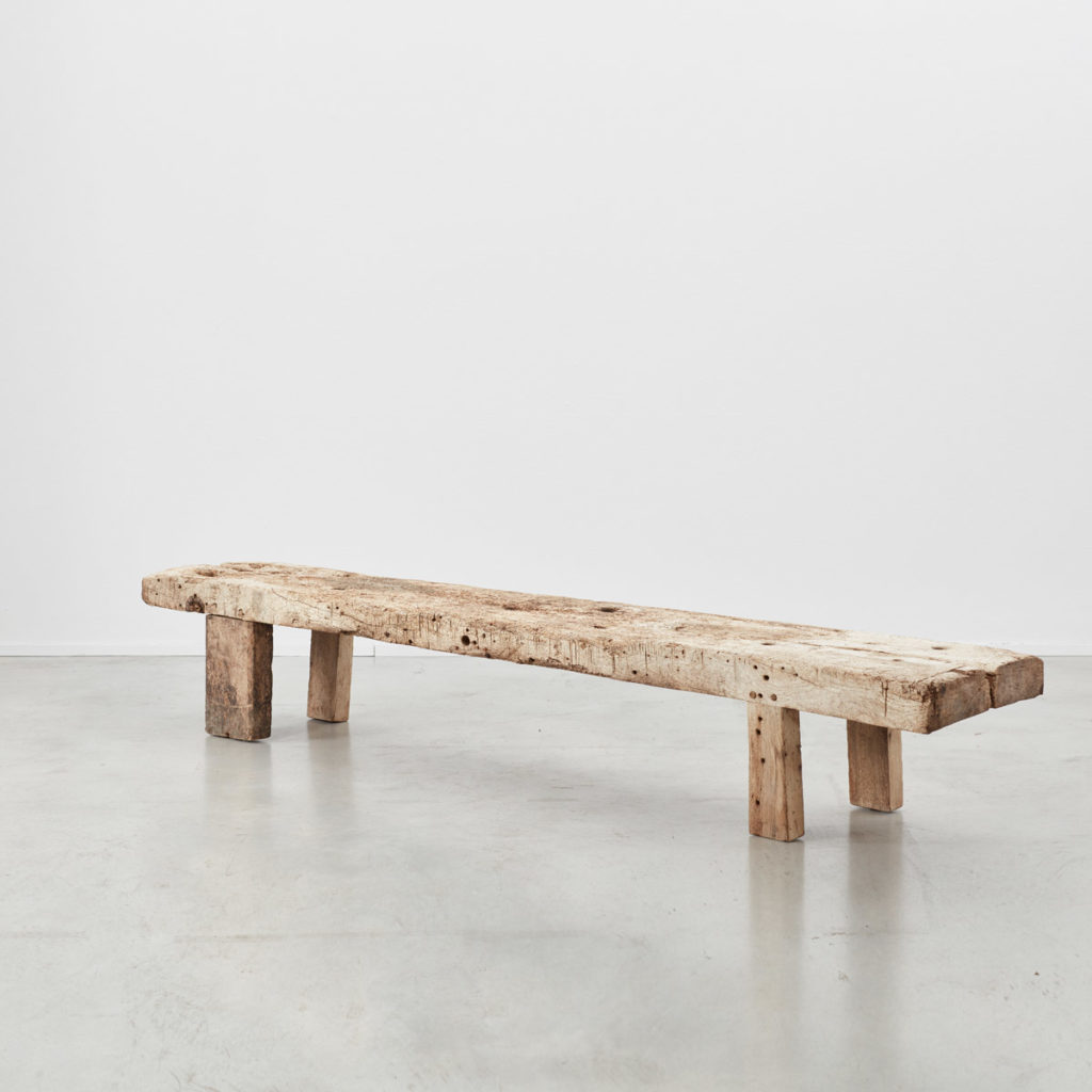 Provincial wooden bench