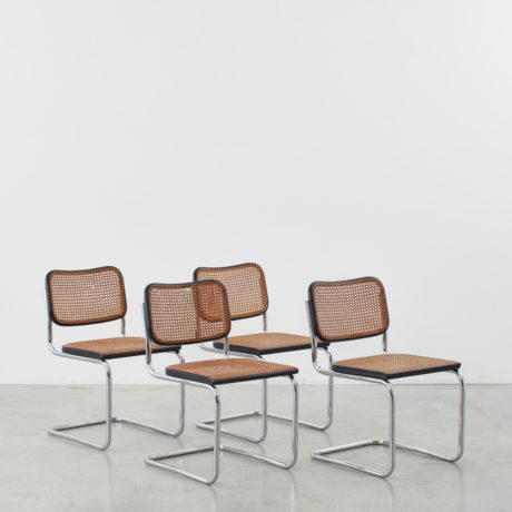 Four Marcel Breuer Cesca chairs