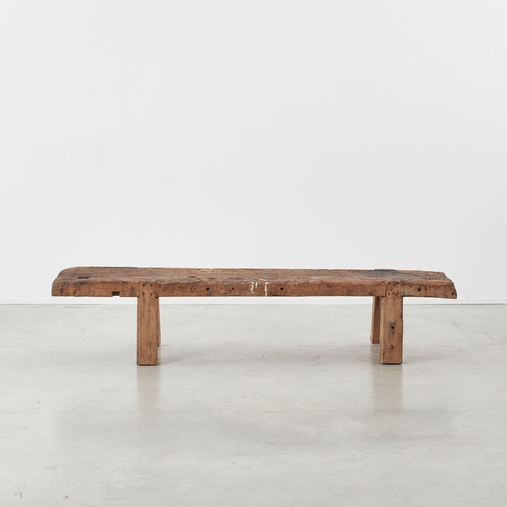 Primitive wooden bench