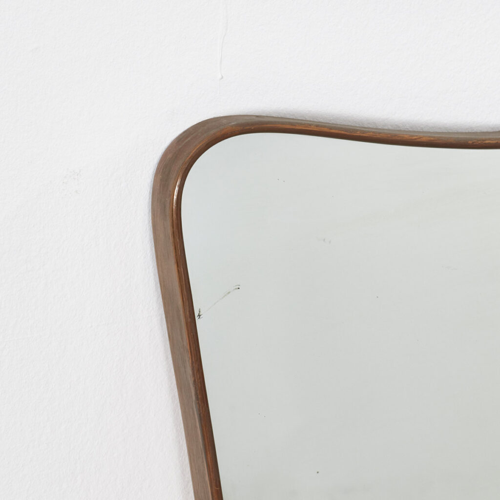 Gio Ponti style Brass mirror