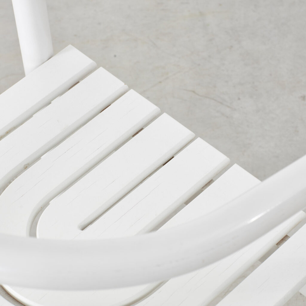 Josef Hoffman style white chairs
