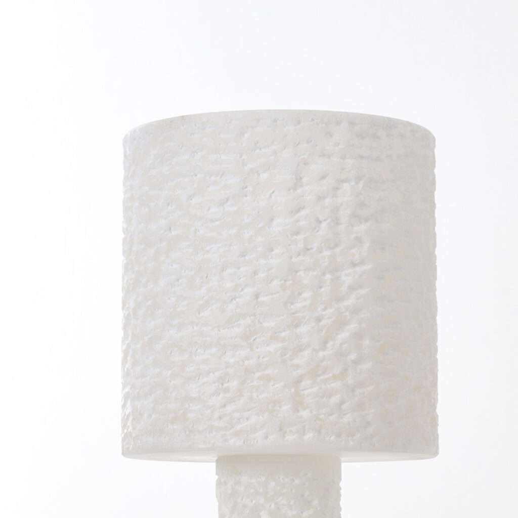 Cylindrical alabaster lamp