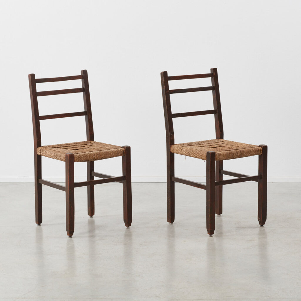 Francis Jourdain rush chairs