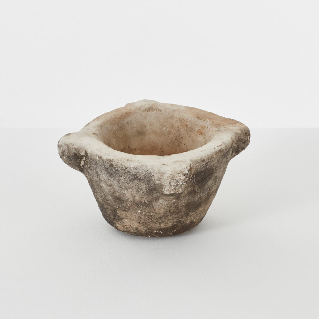 Small antique marble mortar (1)