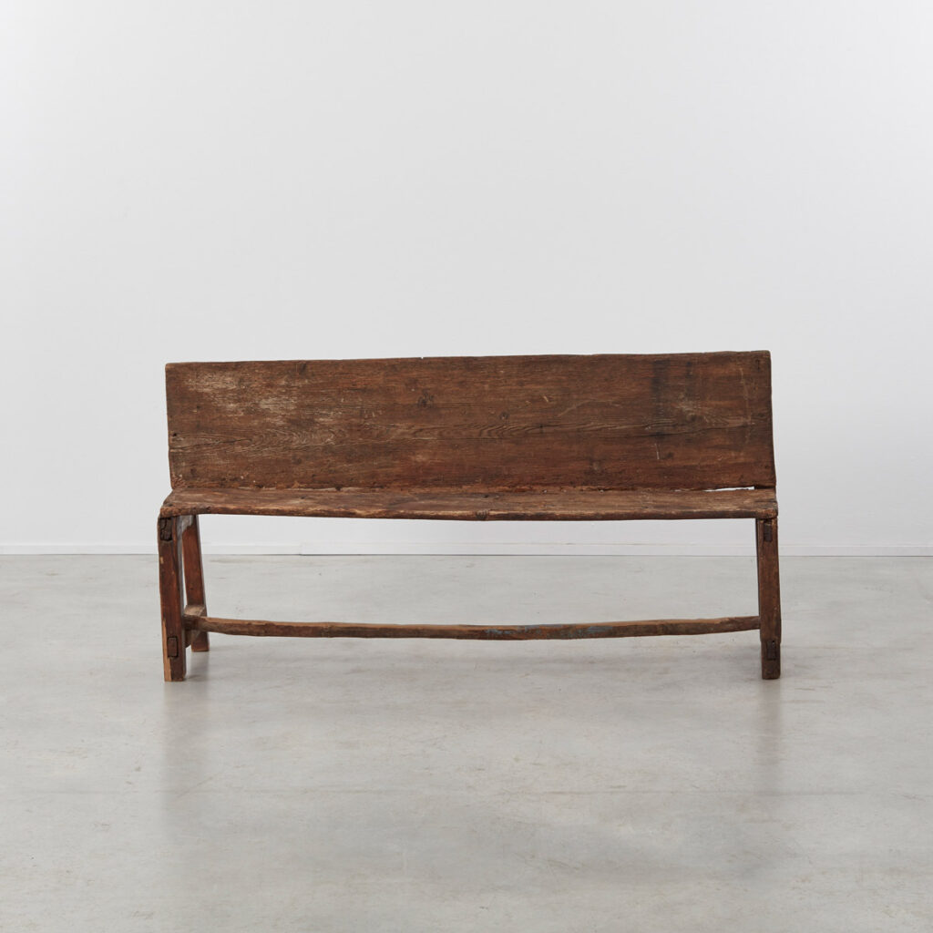 19th century wooden bench