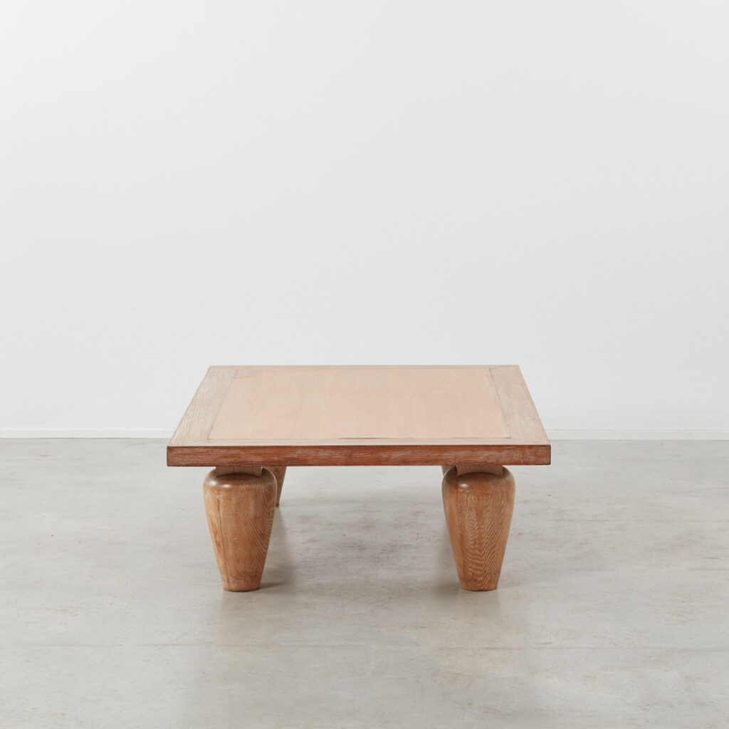 c1930 Cerused oak coffee table