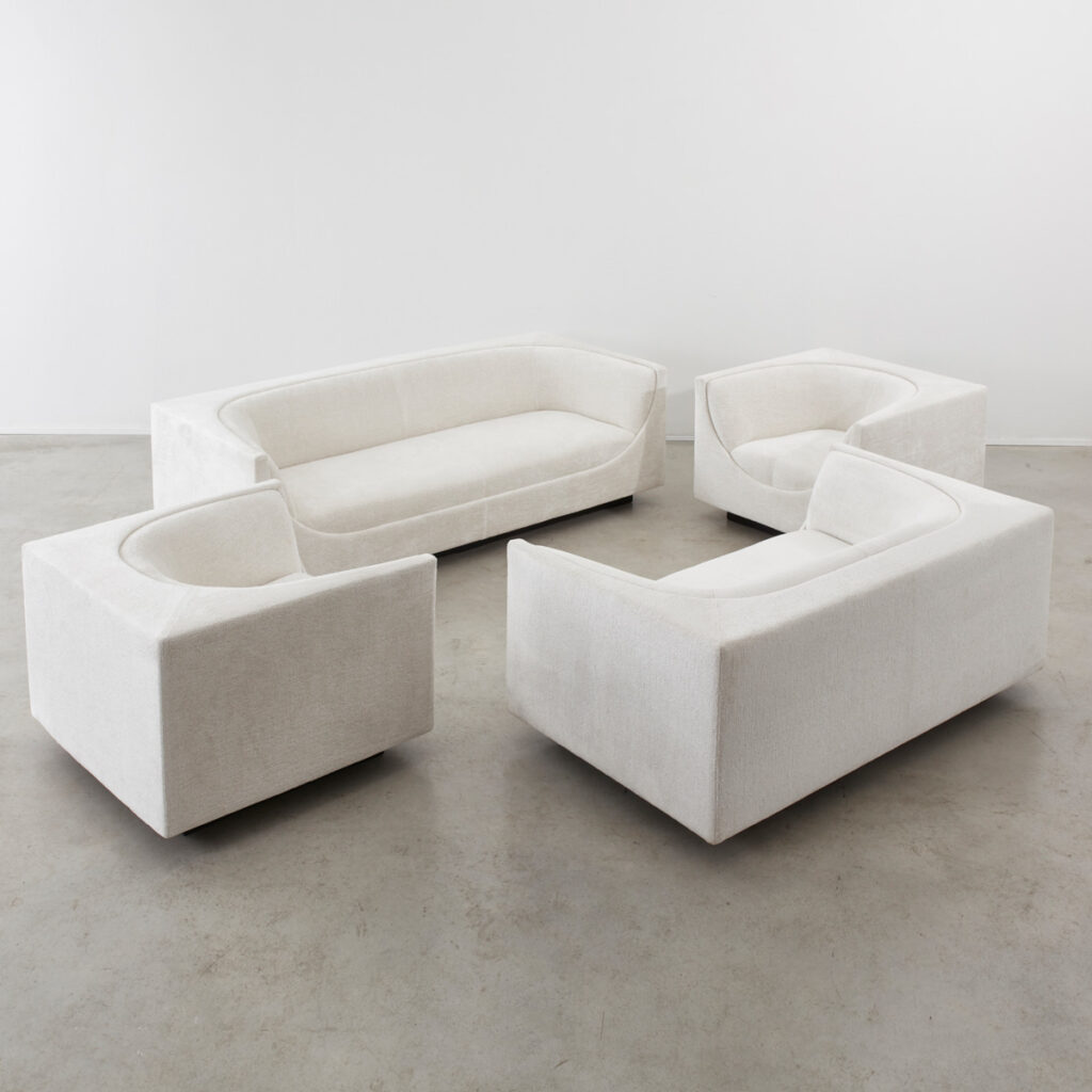 Jorge Zalszupin pair Cubo chairs