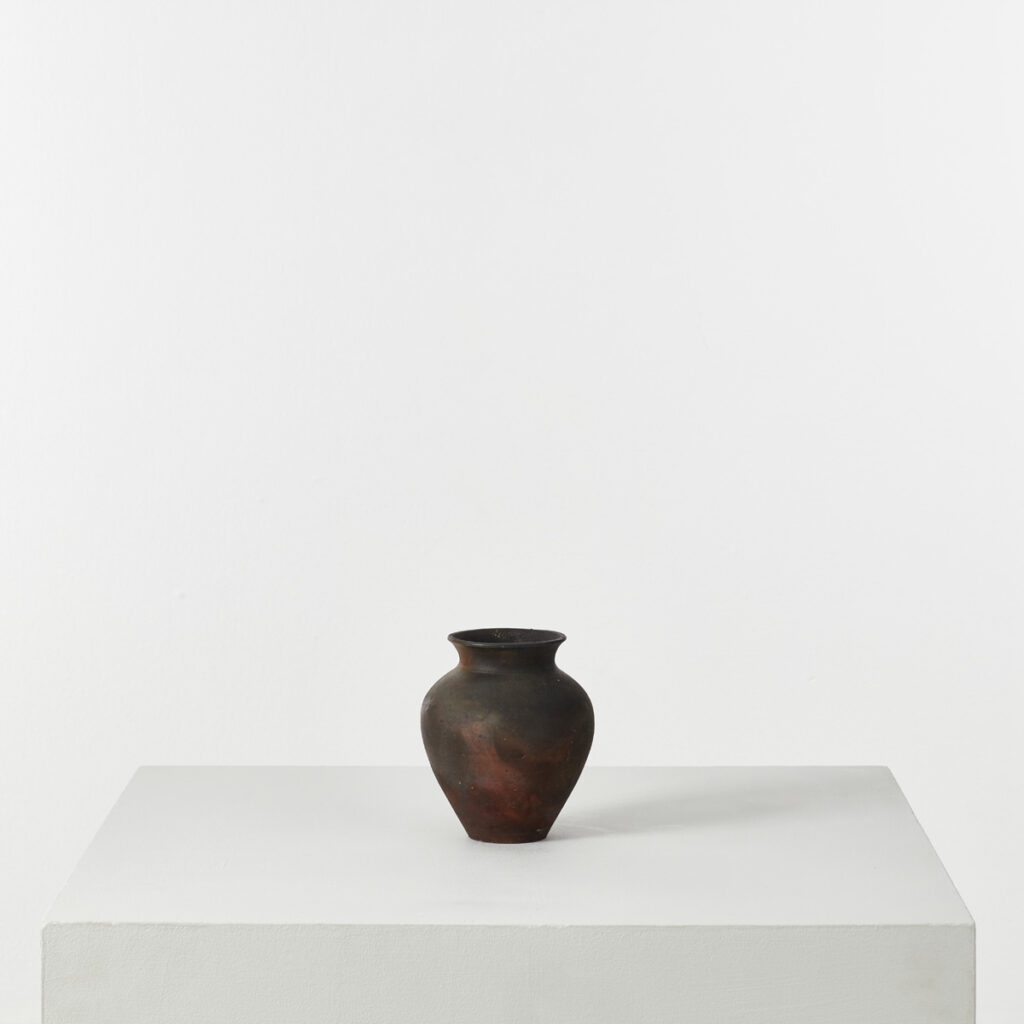 Raku Fired Ceramic Vase
