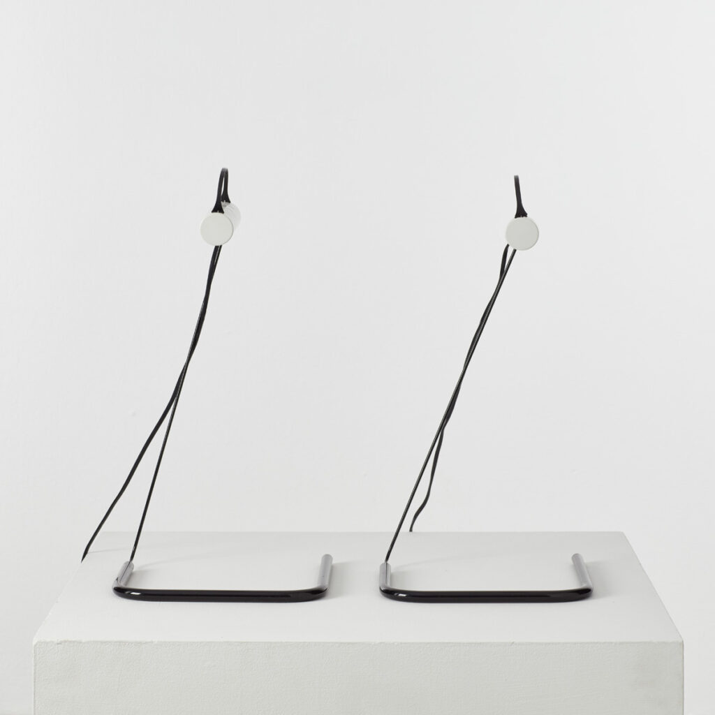 Pair of Vico Magistretti ‘Slalom’ desk lamps