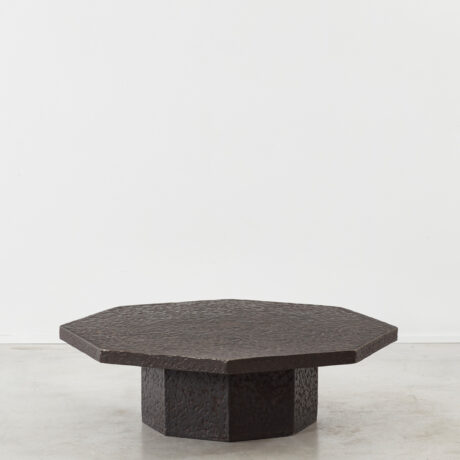 Brutalist octagonal coffee table