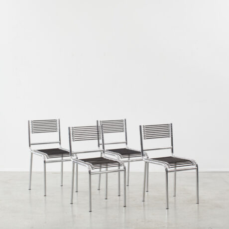 Four René Herbst Sandows chairs