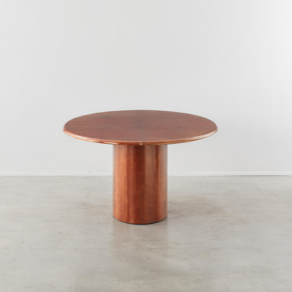 Aldo Tura goatskin oval table