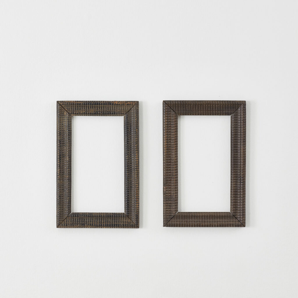 Pair of Spanish small antique frames