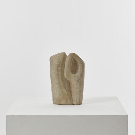 Hand carved sandstone abstract sculpture