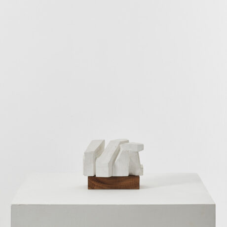 Keith Newstead abstract carved plaster sculpture