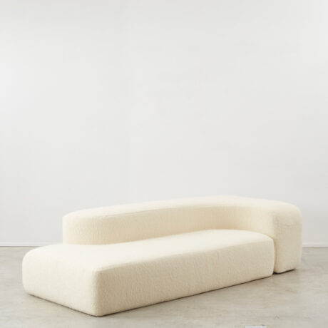 Ennio Chiggio chaise sofa in mohair
