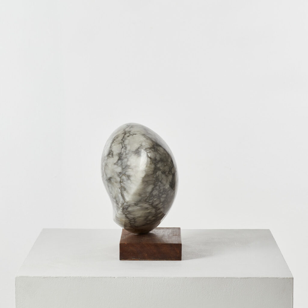 Dorothy Abbott grey marble sculpture