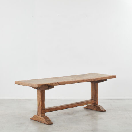Antique elm monastery table