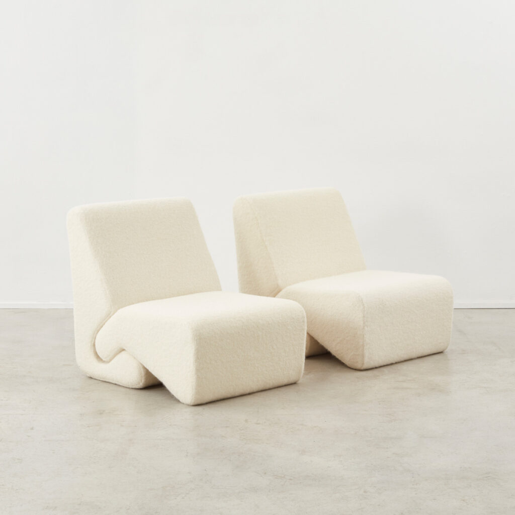 Pair Ivan Matusik lounge chairs from Hotel Kyjev
