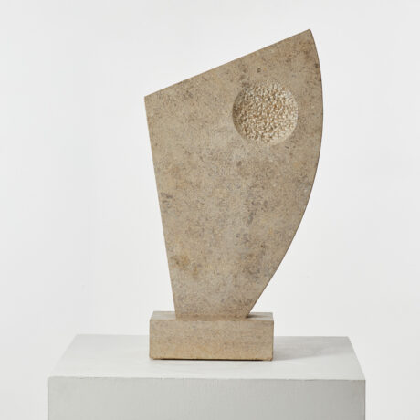 Large limestone abstract sculpture