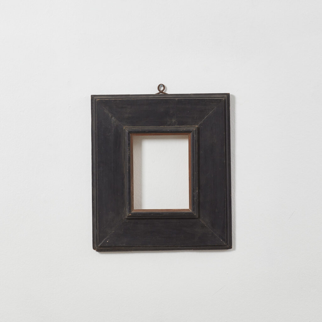 Small antique ebonised frame