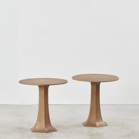 Luciano Frigerio brass Rapsodia tables