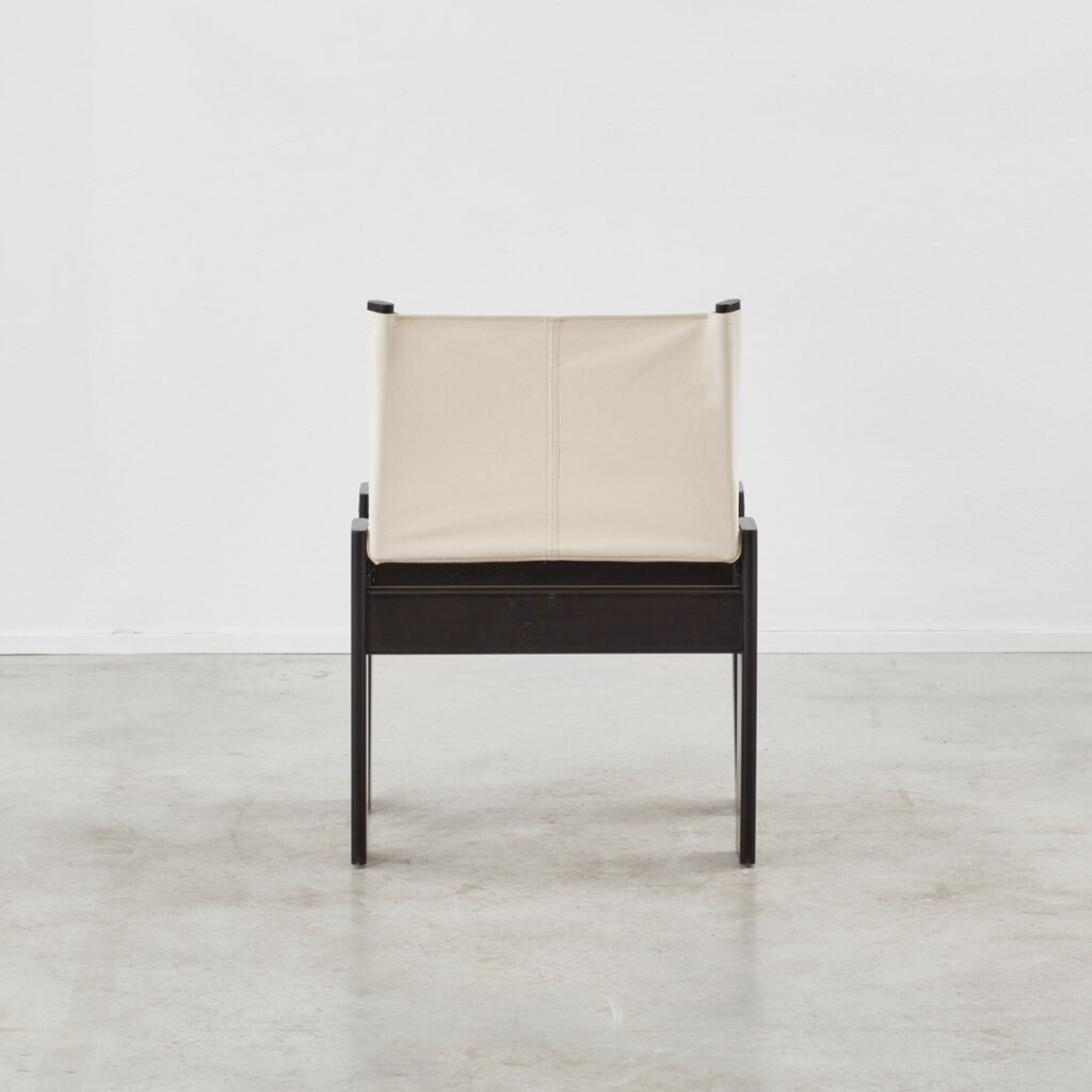 Scarpa white canvas Monk chairs