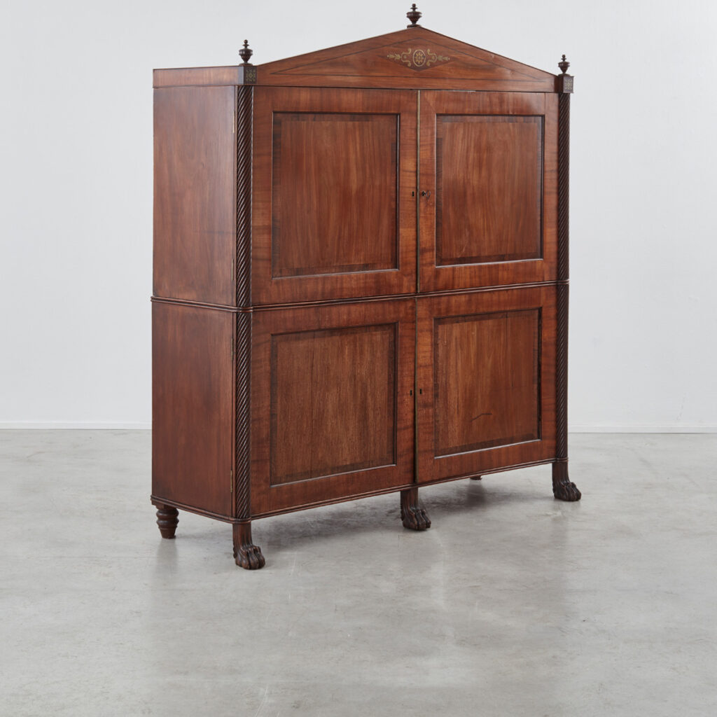 Nineteenth-century mahogany wardrobe