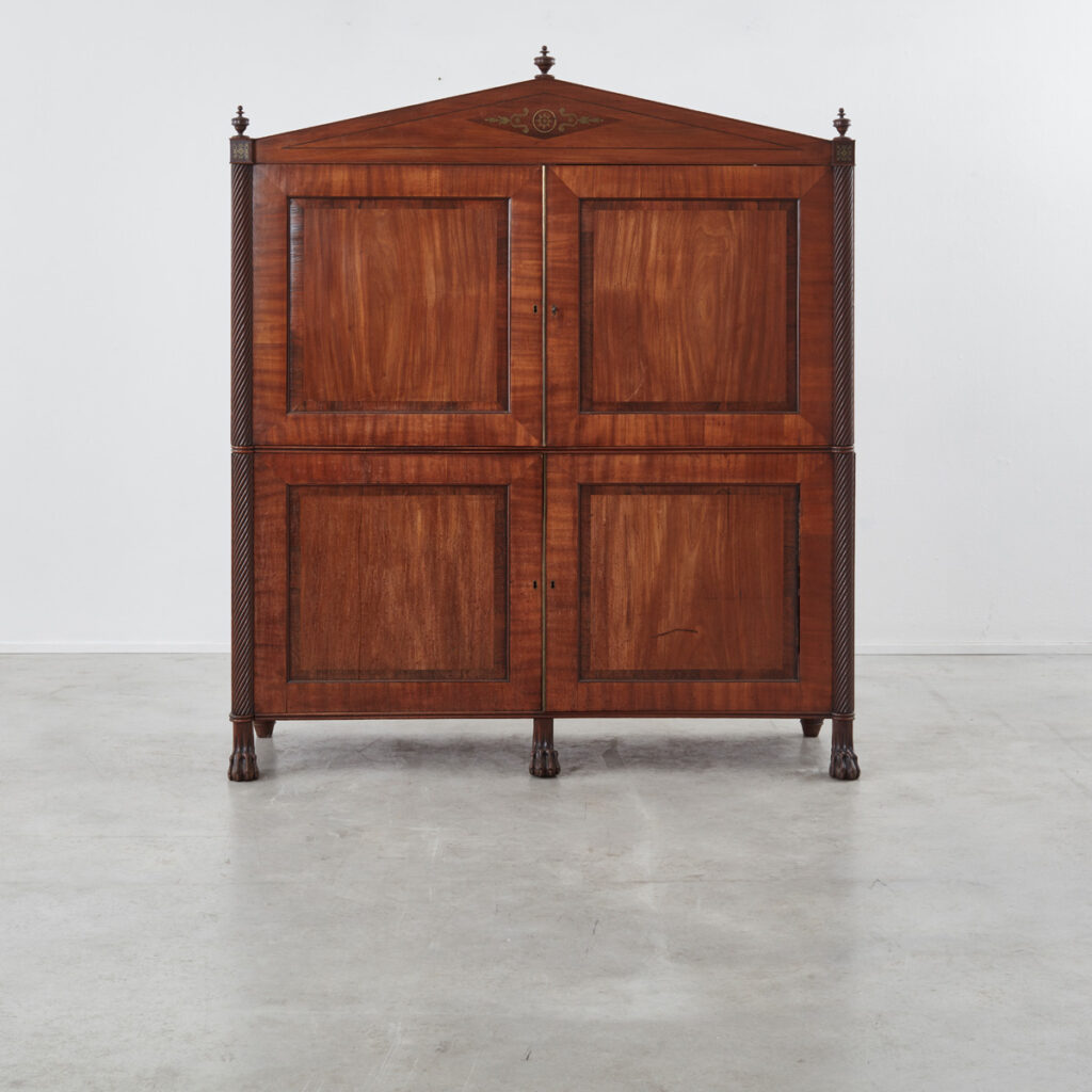 Nineteenth-century mahogany wardrobe