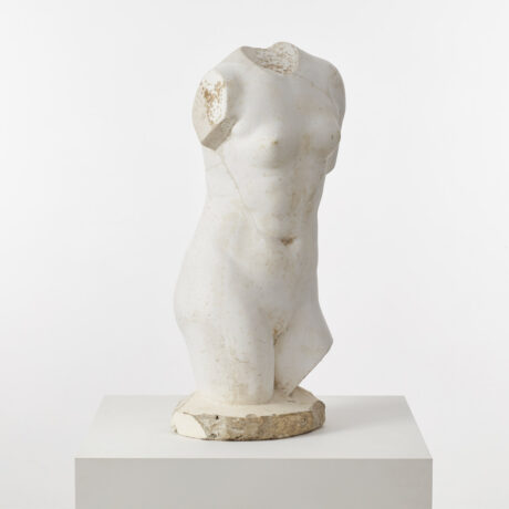 Museum plaster cast of classical bust