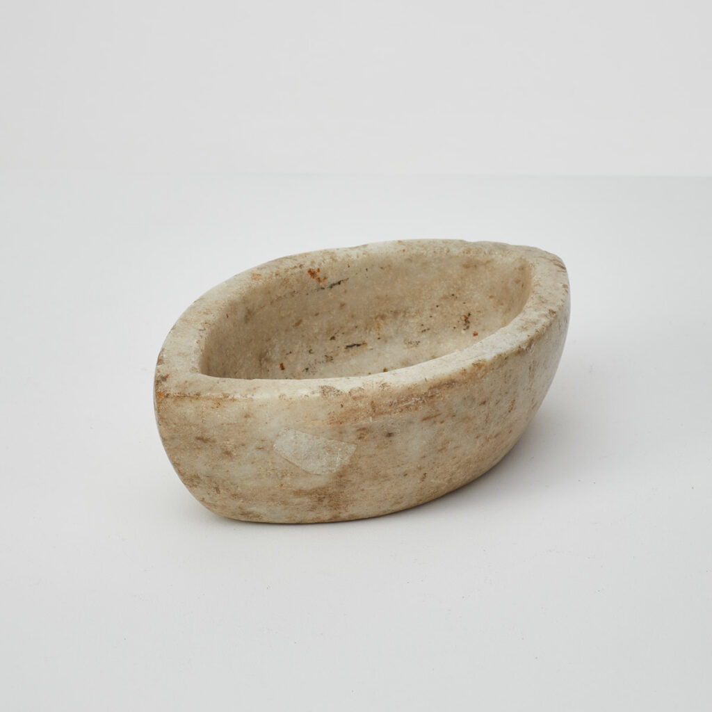 A nest of marble mortars & pestle
