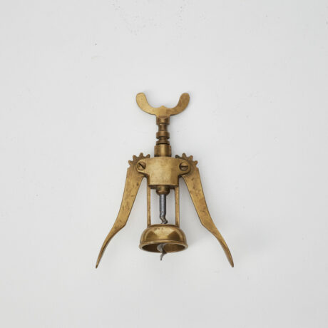 Antique brass corkscrew