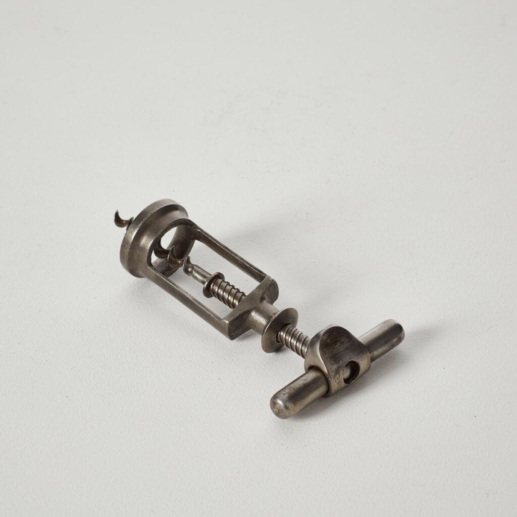 Nickel antique corkscrew