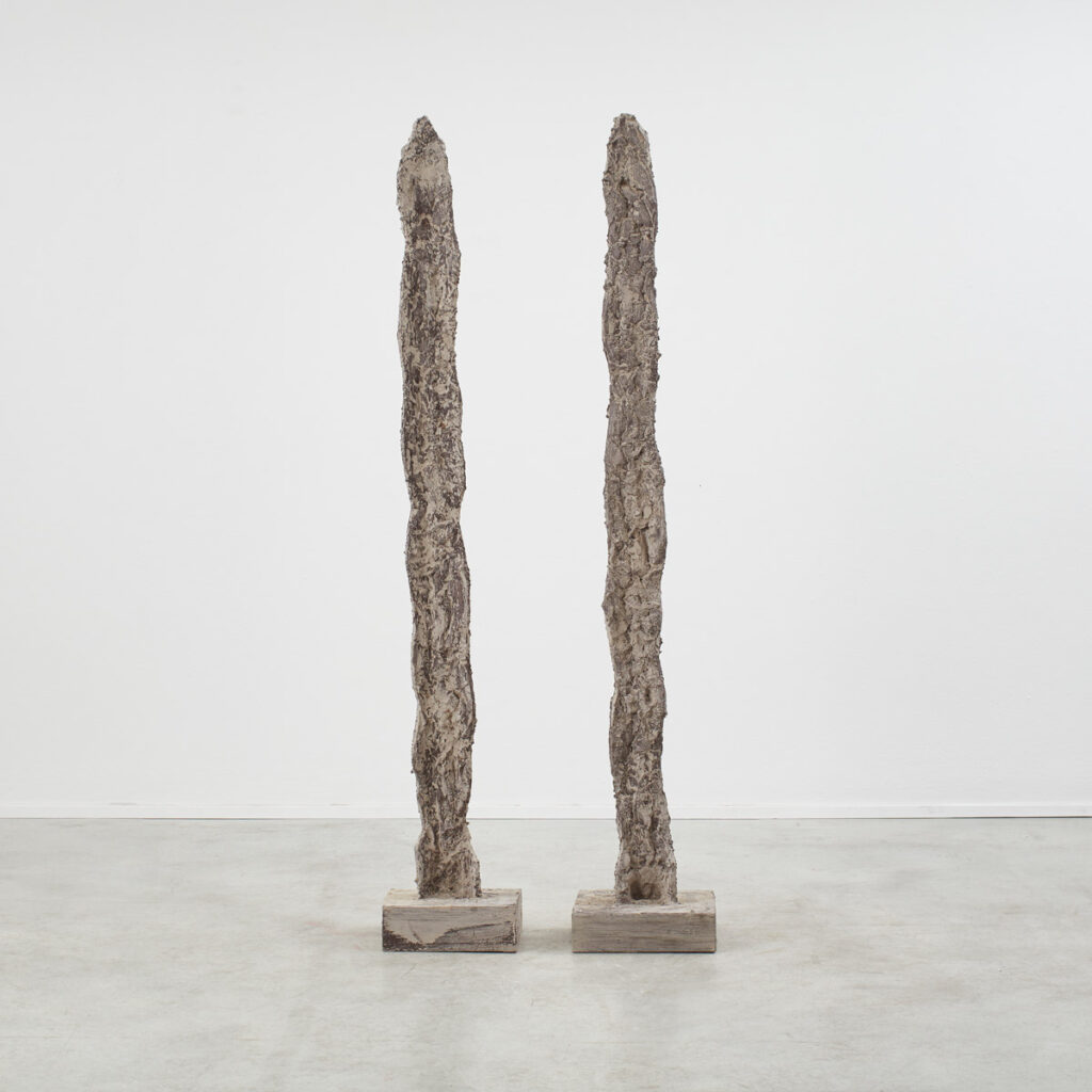 Pair Aldo Guarnieri totem sculptures