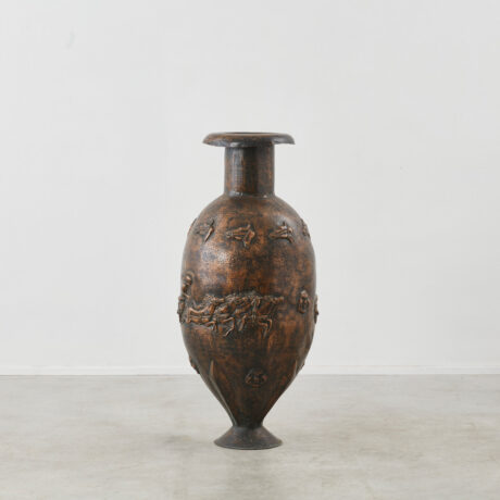 Angelo Bragalini large vase in copper
