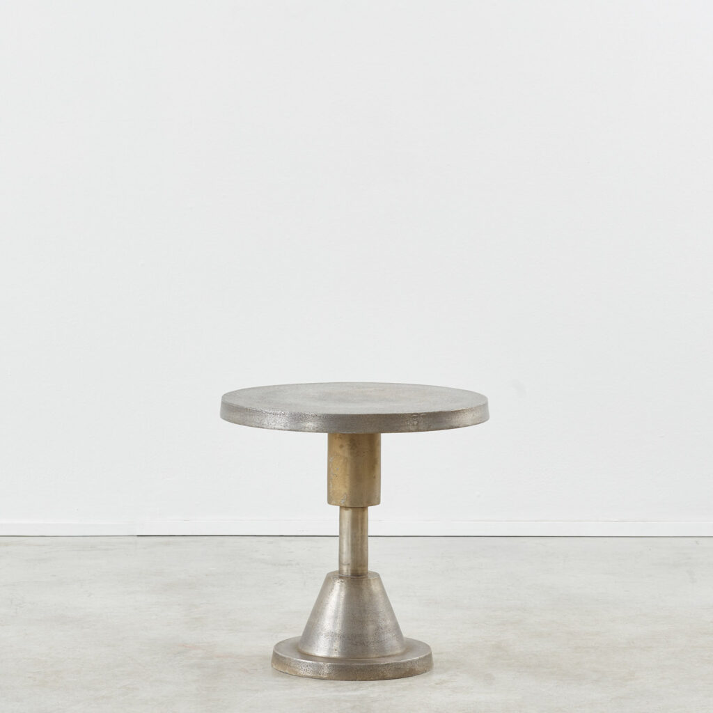 Cast aluminium side table