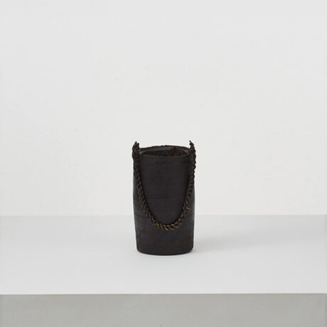 17th Century antique pail with chain handle