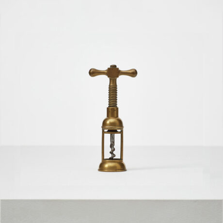 Antique brass corkscrew