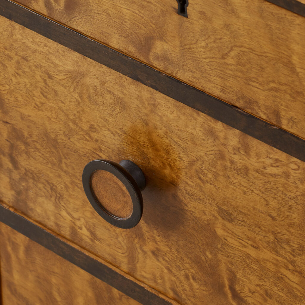 Burr wood writing desk