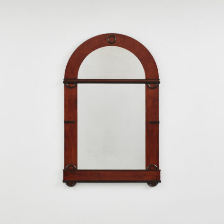 Large Biedermeier arched mirror