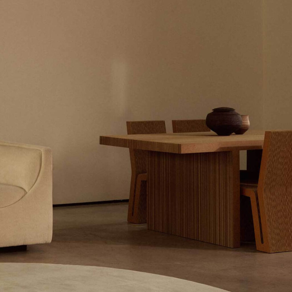 Set of four Frank Gehry Side chairs