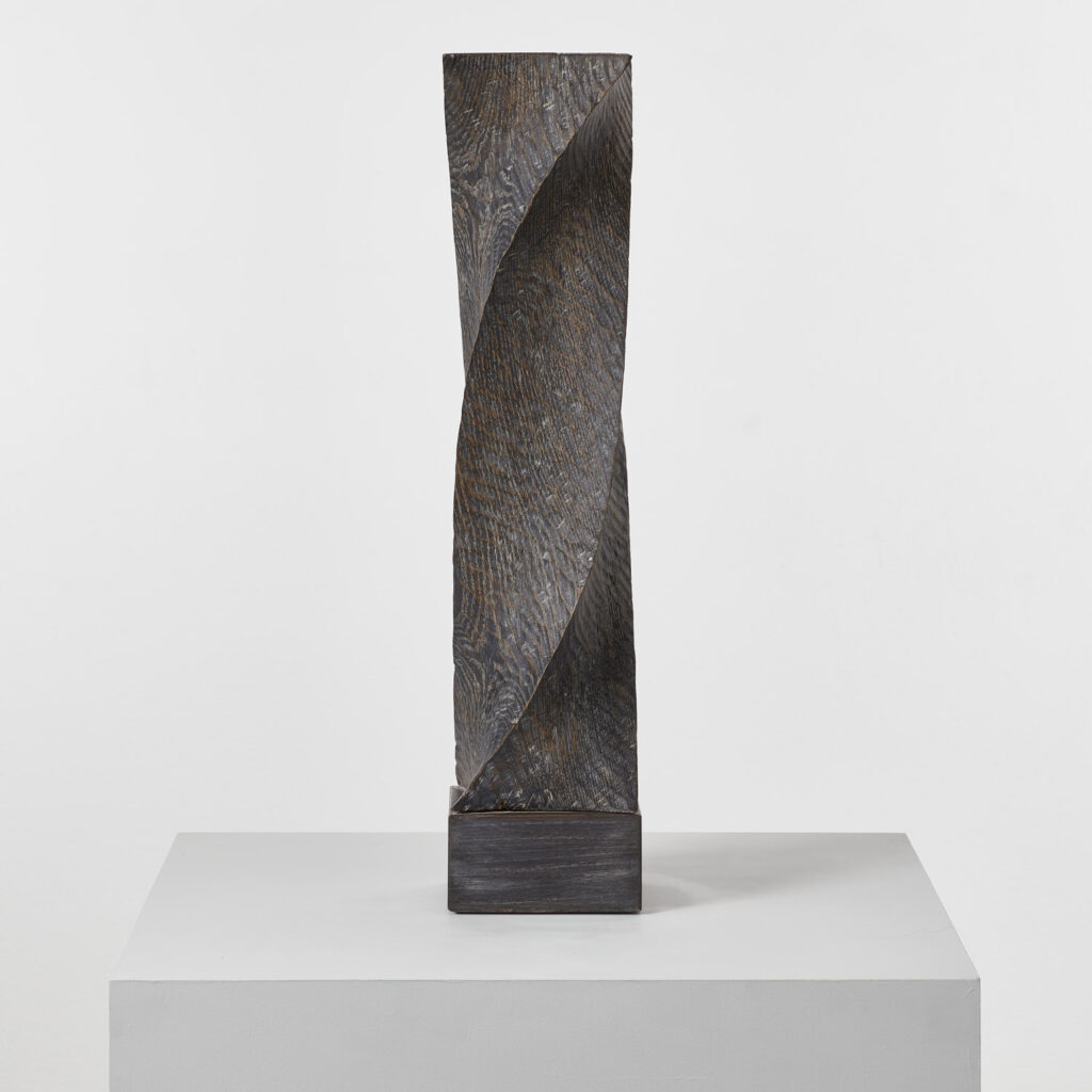 Michel Choqueux signed Colonne Torse sculpture