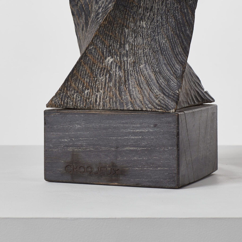 Michel Choqueux signed Colonne Torse sculpture