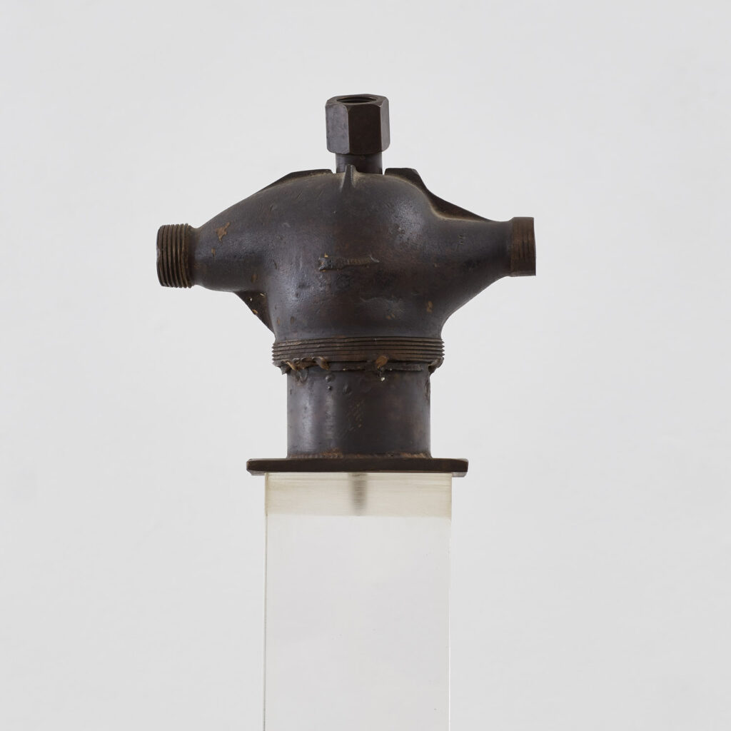 Liana Vassalou bronze and acrylic sculpture