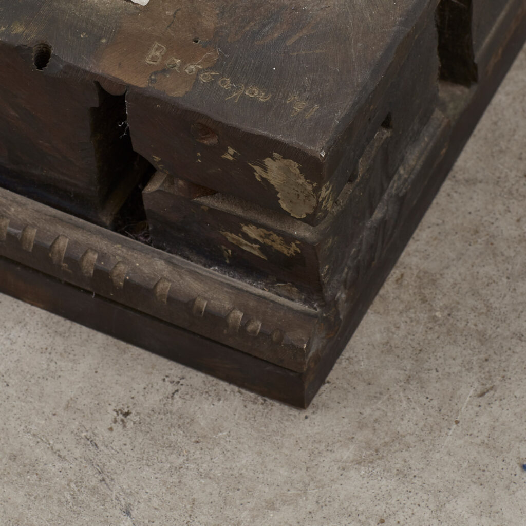 Liana Vassalou bronze and acrylic sculpture