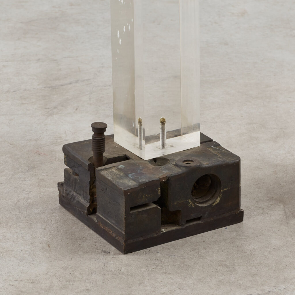 Liana Vassalou bronze and acrylic sculpture